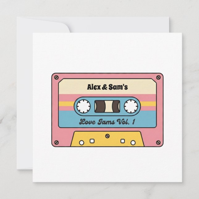 Cassette personnalisé de chansons d'amour – Nom pe (Devant)