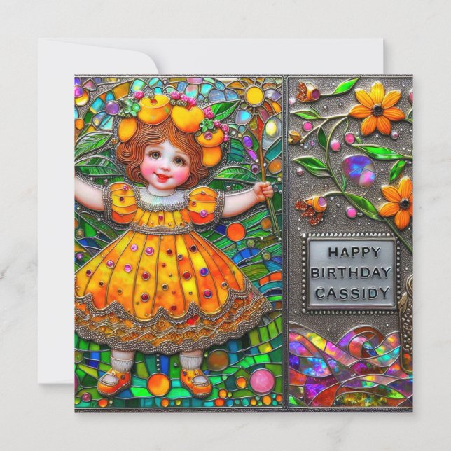 CASSIDY ~ Joyeux anniversaire ~ Fleurs ~ (Devant)