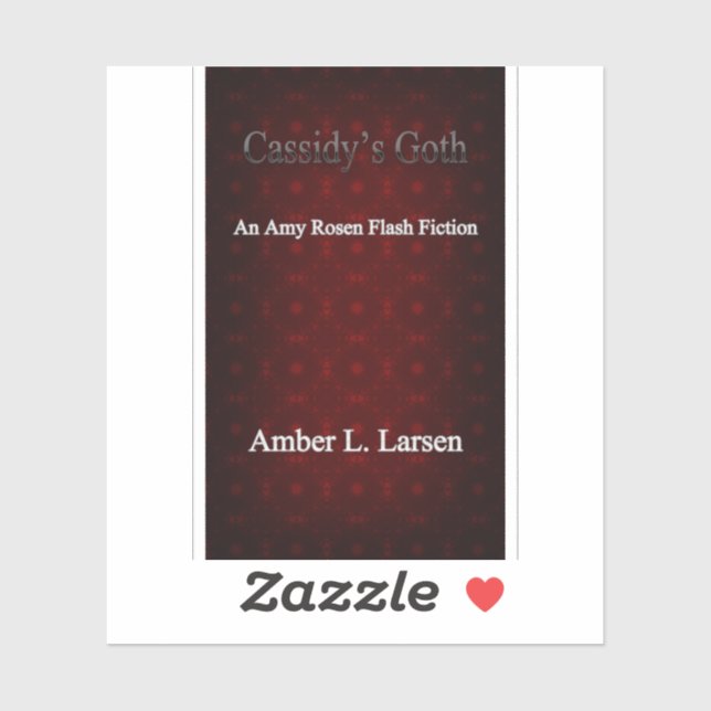 Cassidy's Goth Book Cover Sticker (Feuille)