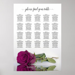 Cassis Rose violet 20 Tableau Mariage