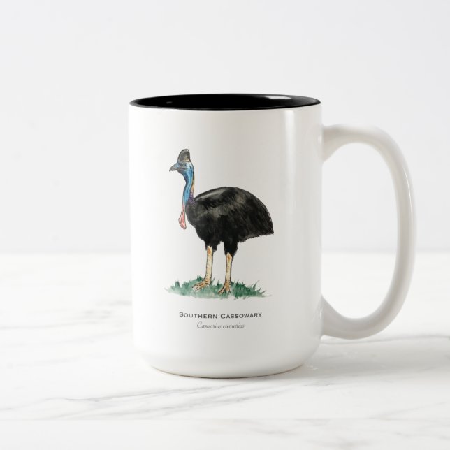 Cassowary Mug à café à deux tons (Droit)