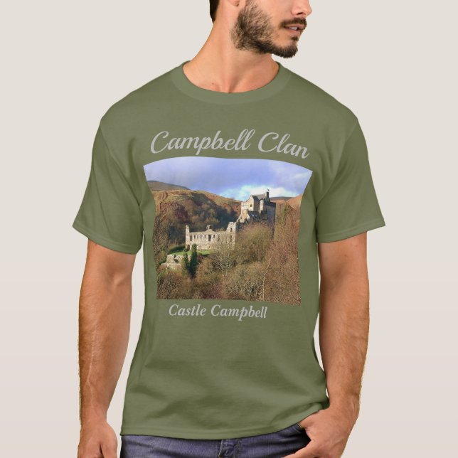 Castle Campbell - Scottish Campbell Clan T-Shirt (Devant)