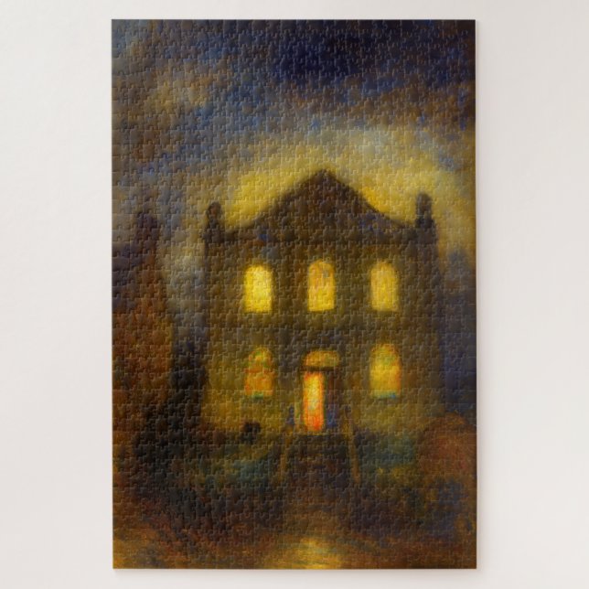 Castle Cary Somerset Puzzle d'art de style Turner (Vertical)