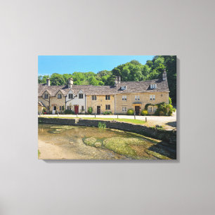 Castle Combe, vue impression de toile