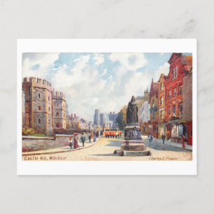 Castle Hill à Windsor Carte postale Vintage