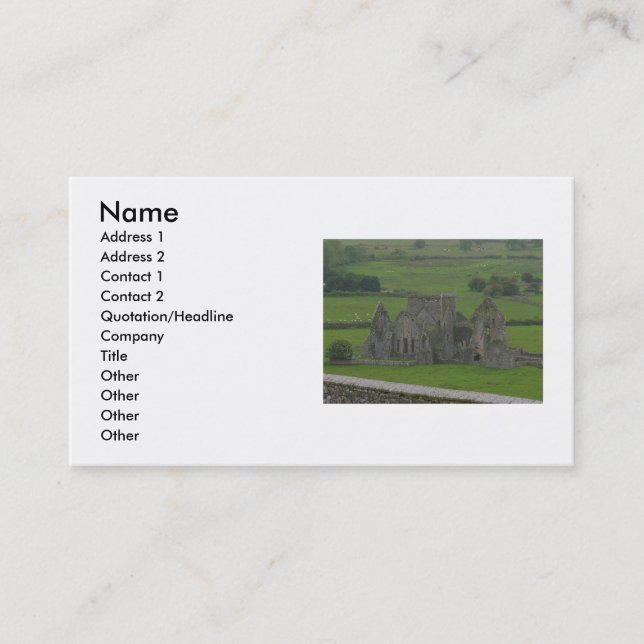 Castle Irlande Carte de visite (Devant)