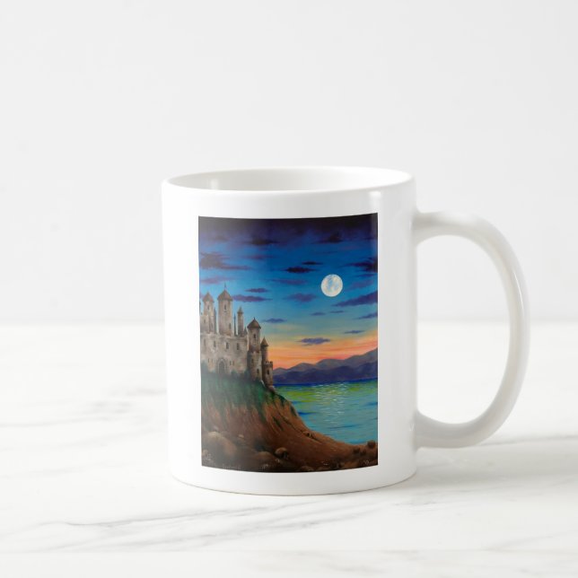 "Castle Island" - Château sur une île Cliff Mug (Droite)