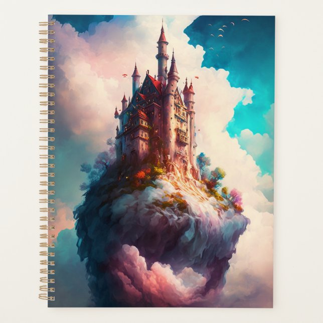Castle Sky Clouds Imaginaire Art Planner (Devant)