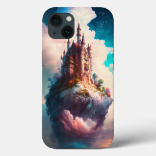 Castle Sky Clouds Imaginaire Coque-Mate coque ipho