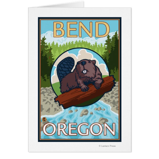 Castor et rivière - Bend, Oregon (Devant)