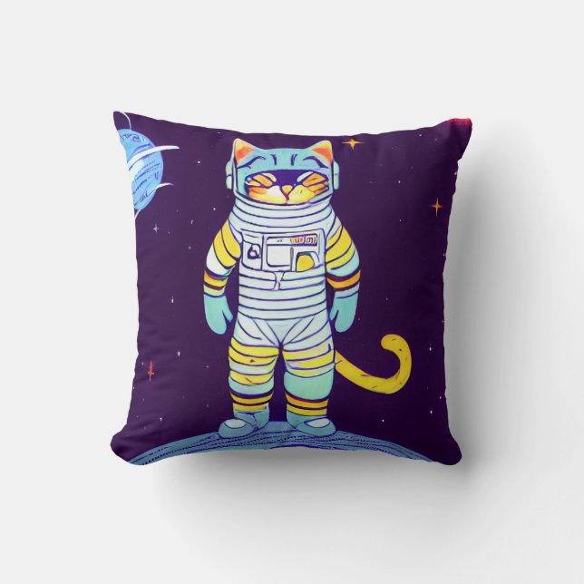 CAT ASTRONAUT SPACE coussins (Recto)