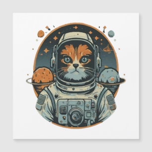 Cat-astronaute sur les Astéroïdes