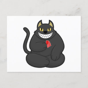 Cat at Poker avec cartes de Poker