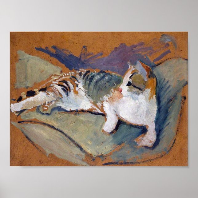 Cat, August Macke Poster (Devant)