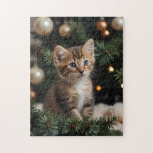 Cat Christmas Tree Puzzle - Jolie Jigsaw