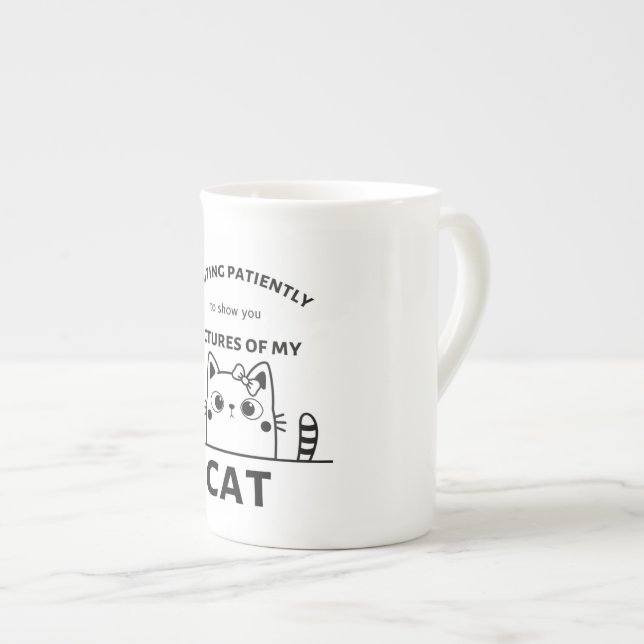 Cat citation drôle tasse (Devant droit)