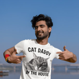 CAT DAD DADDY DANS LA MAISON Drôle T-shirts