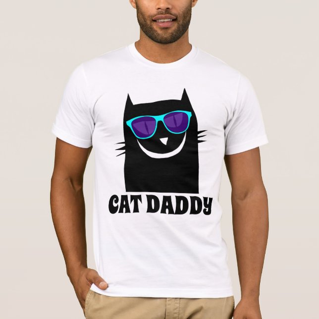 CAT DAD DADDY Funny T-shirts (Devant)