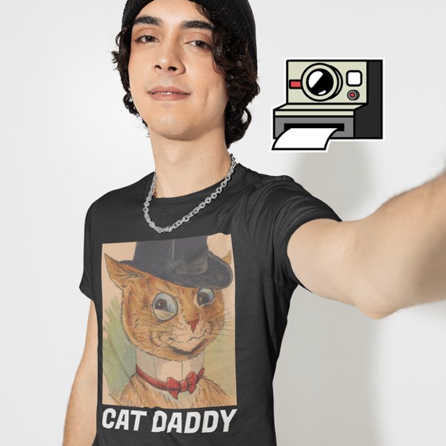 CAT DAD DADDY TOP HAT ART T-SHIRTS TEE - SHIRTS (Créateur téléchargé)