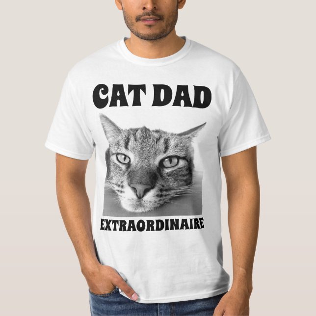 CAT DAD EXTRAORDINAIRE MENS T-SHIRTS & WORKOUT TEE (Devant)