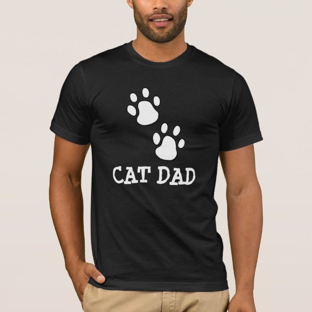 CAT DAD HOMMES T-shirts TEE - SHIRTS (Devant)