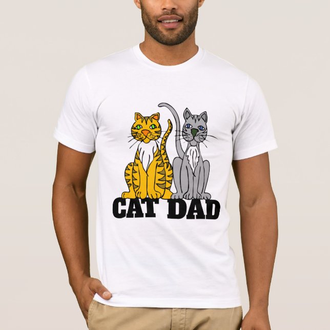 CAT DAD, T-shirts hommes (Devant)