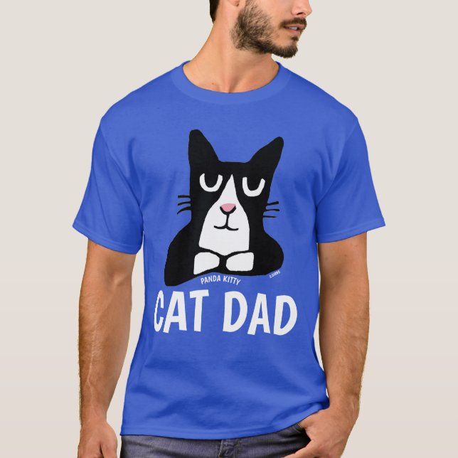 CAT DAD, T-shirts Panda Kitty, Tuxedo (Devant)