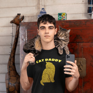 CAT DADDY CAT DAD PARTIES SCINTILLANT T-SHIRTS