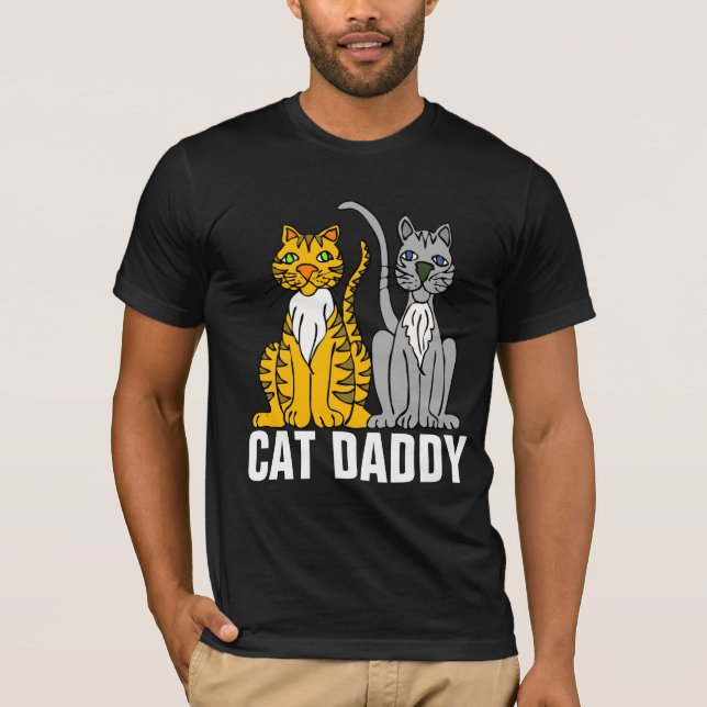 CAT DADDY T-shirts NOIRS Tee - shirt (Devant)