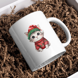 Cat de Noël Cutie Mug