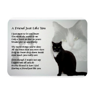 Cat Design ami Poem Magnet