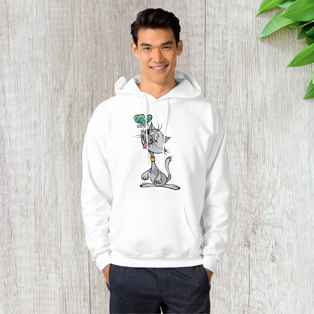 Cat Et Un Sweat - shirt à capuche Papillon Homme (Créateur téléchargé)