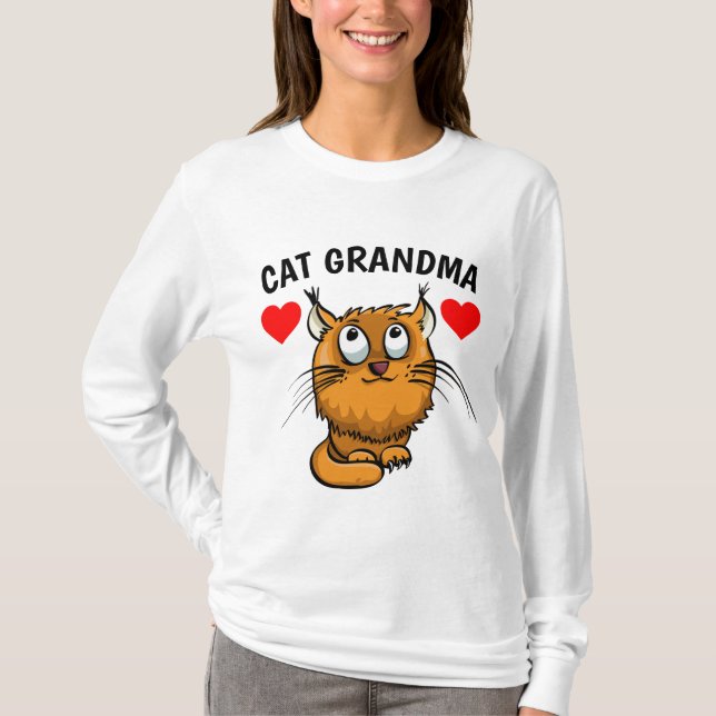 CAT GRANDMA T-SHIRTS (Devant)
