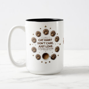 Cat Hair Don’t care 15oz Mug - Funny & Furry Cat