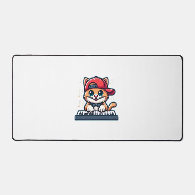 Cat Jouer Piano Design pour la musique et les Amou (Recto)