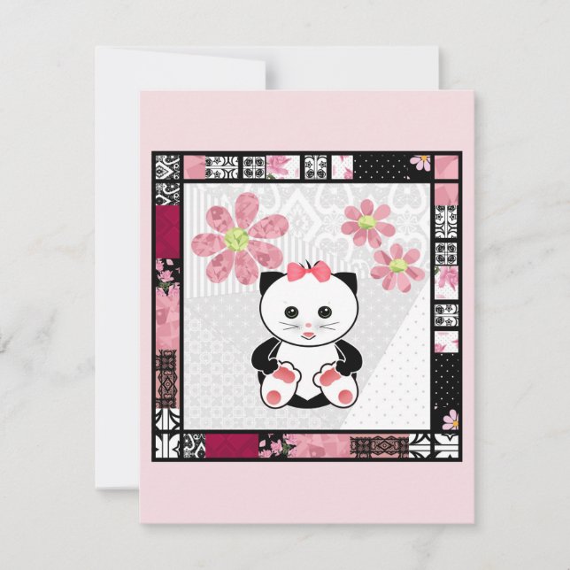 Cat kitten illustration enfants imprimé enfant (Devant)