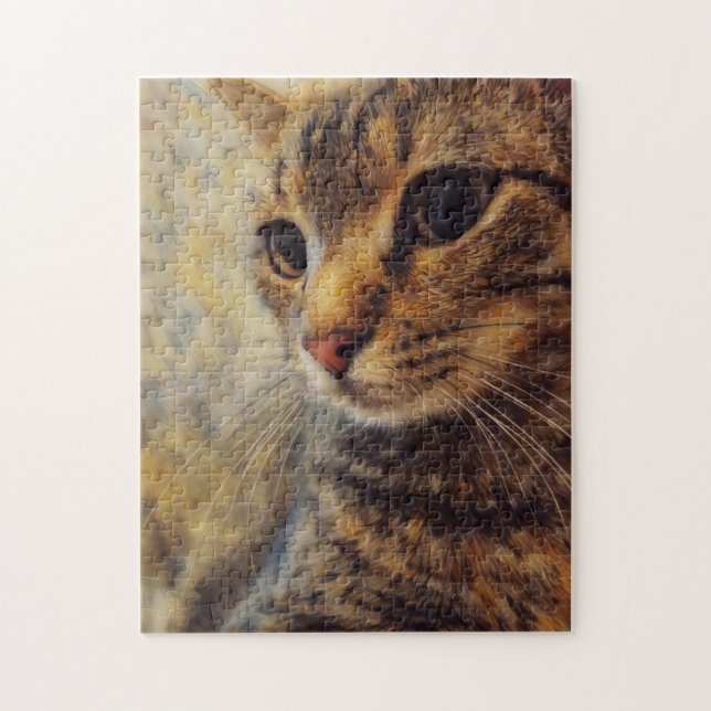 Cat Kitty Art Amoureux des chats Puzzle (Vertical)