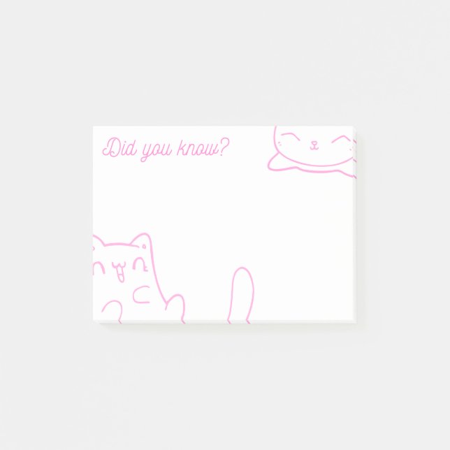 Cat Kitty Lunch Box Note Pad - Post-it Notes (Devant)