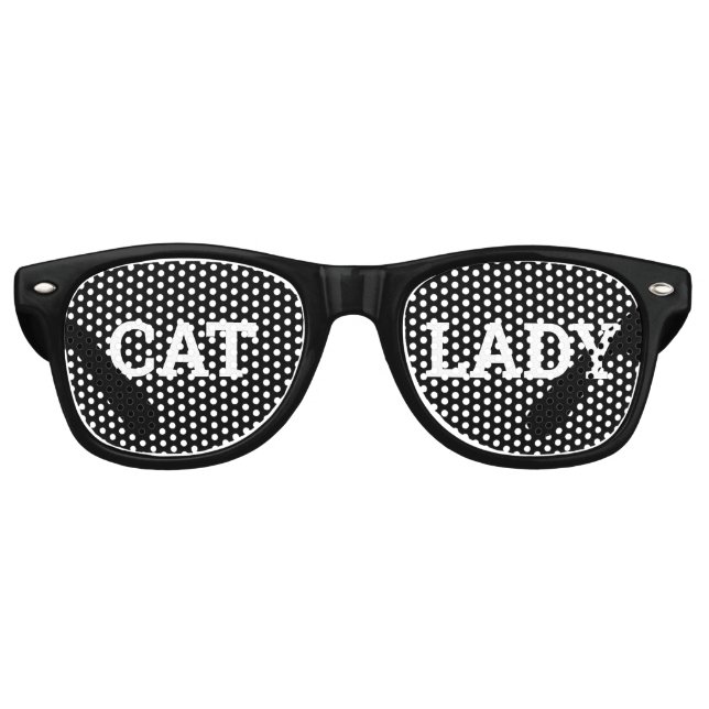CAT LADY rétro Shades / Fun Party Lunettes de sole (Devant)