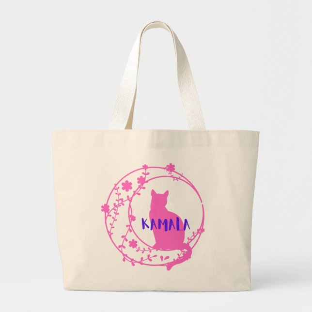 Cat Lady Sac fourre-tout - Vote Kamala ! (Devant)