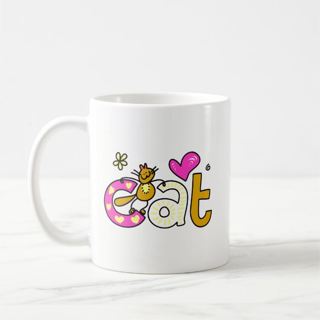 CAT Love Café Mug (Gauche)