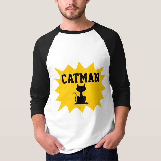 CAT MAN CATMAN T-Shirts Rétro (Devant)