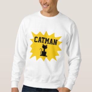 CAT MAN Drôle Homme T-Shirts pour chat