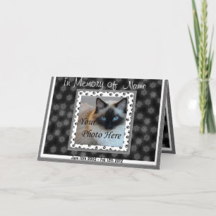 Cat Memorial Faire-part - Perte d'animal