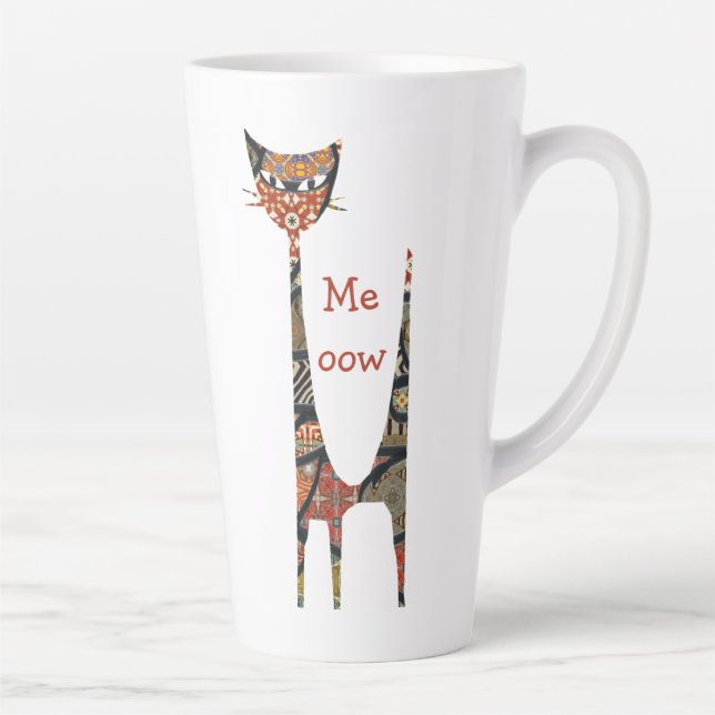 Cat Meow Latte Mug (Droite)