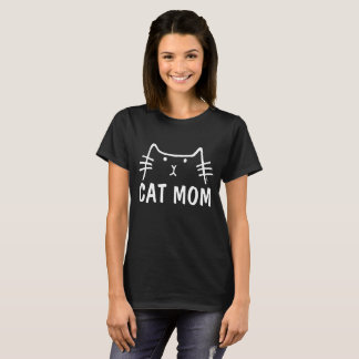 CAT MOM black T-shirt