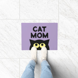 Cat Mom tapis de porte amusant pour le propriétair