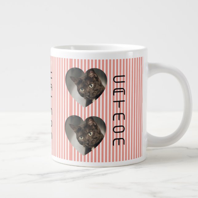 Cat Mum deux photo Mug (Droite)