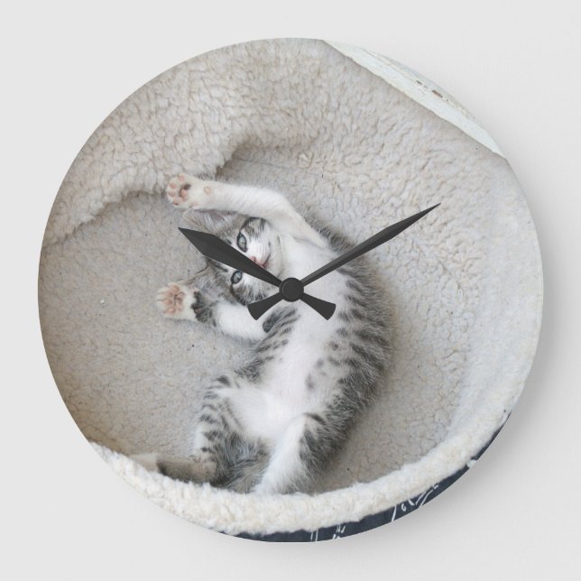 Cat Nap Mur Horloge (Recto)