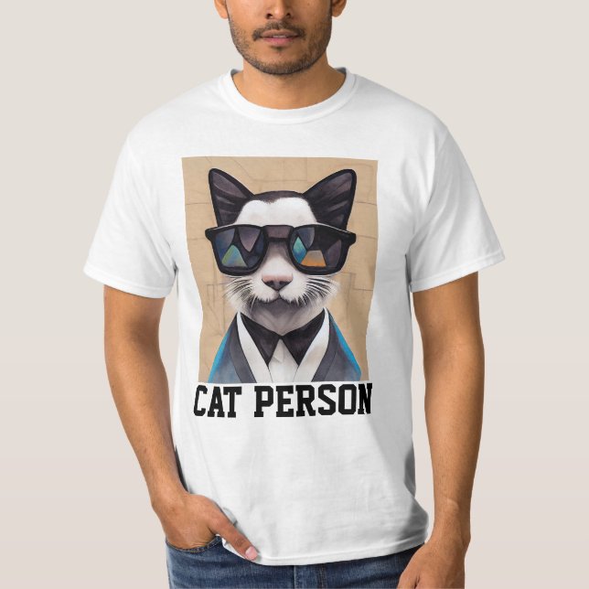 CAT PERSONNE Funny T-shirts (Devant)